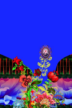 定位花印花华亿平台图片