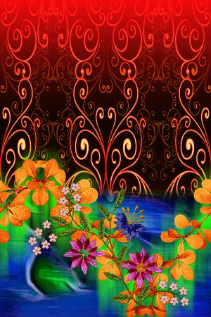 定位花印花华亿平台图片