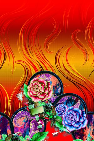 定位花印花华亿平台图片