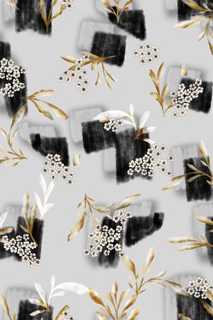 连衣裙印花华亿平台图片