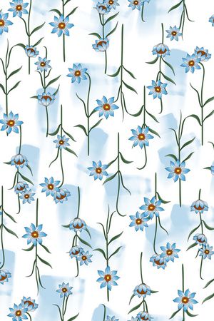 连衣裙印花华亿平台图片