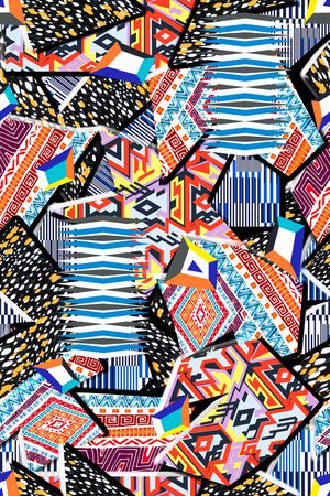 几何印花华亿平台图片