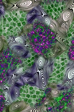 抽象肌理印花华亿平台图片