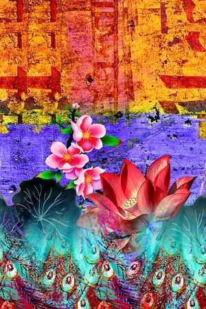 定位花印花华亿平台图片