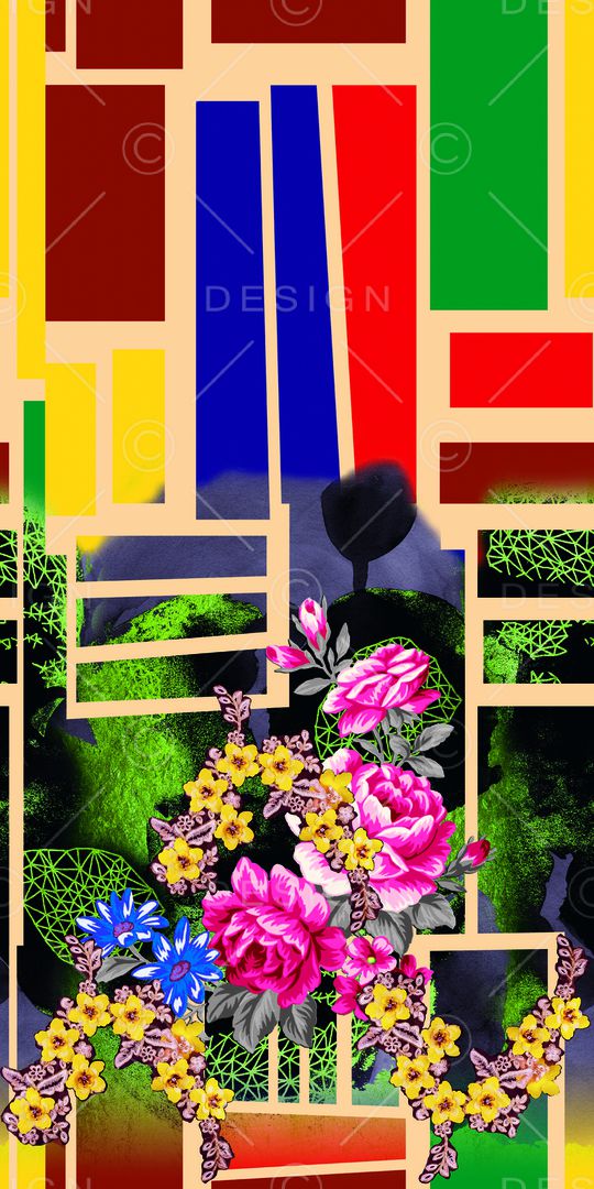 定位花印花华亿平台图片