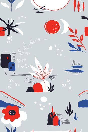 线条印花华亿平台图片