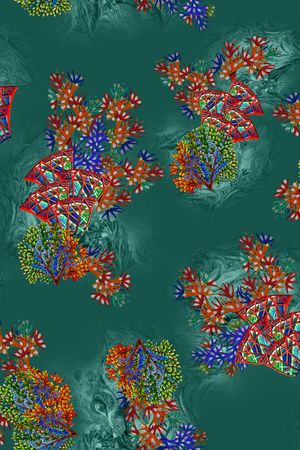 中国风印花华亿平台图片
