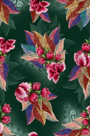 中国风印花华亿平台图片