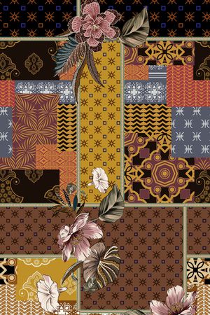 几何印花华亿平台图片