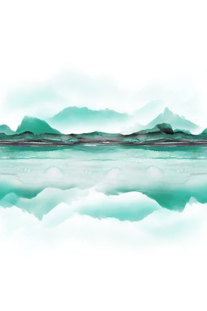 水墨风印花华亿平台图片