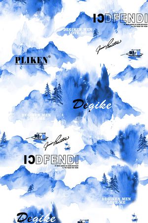 水墨风印花华亿平台图片