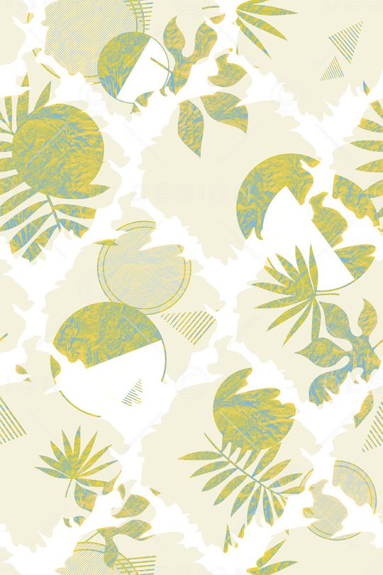 绿植树叶印花华亿平台图片