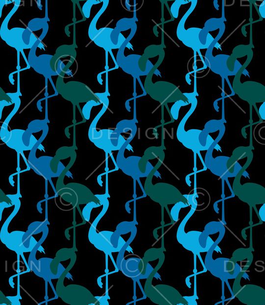 黑底花卉印花华亿平台图片