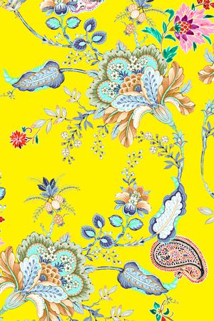 佩斯利印花华亿平台图片