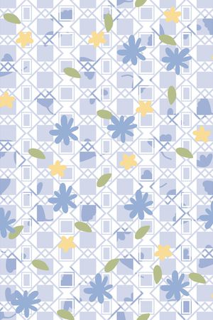 黑底花卉印花华亿平台图片