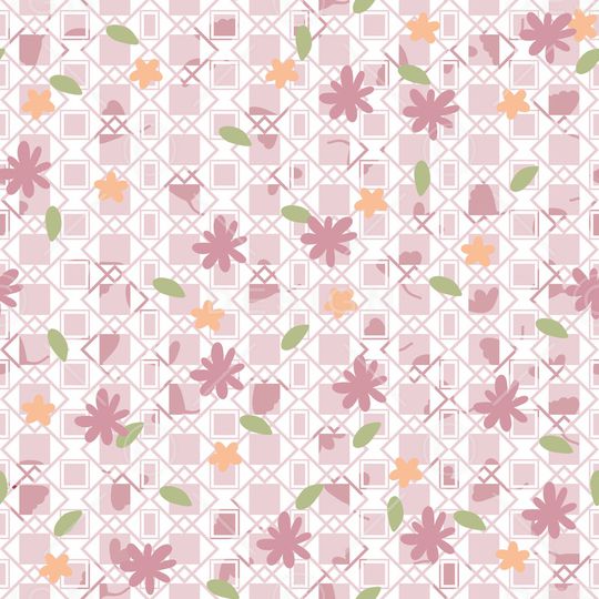 黑底花卉印花华亿平台图片