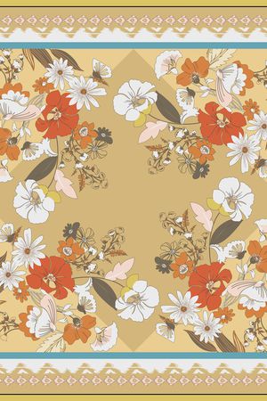 绿植树叶印花华亿平台图片