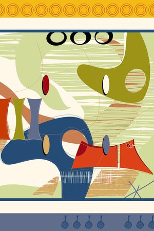 几何印花华亿平台图片