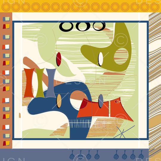 几何印花华亿平台图片