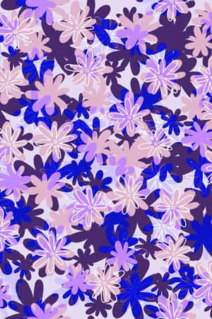 黑底花卉印花华亿平台图片