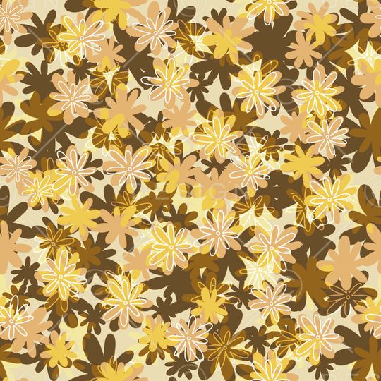 黑底花卉印花华亿平台图片