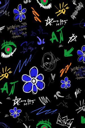 涂鸦印花华亿平台图片