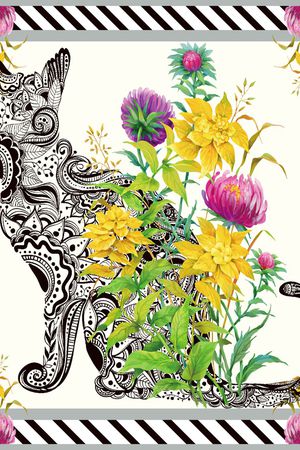 方巾印花华亿平台图片