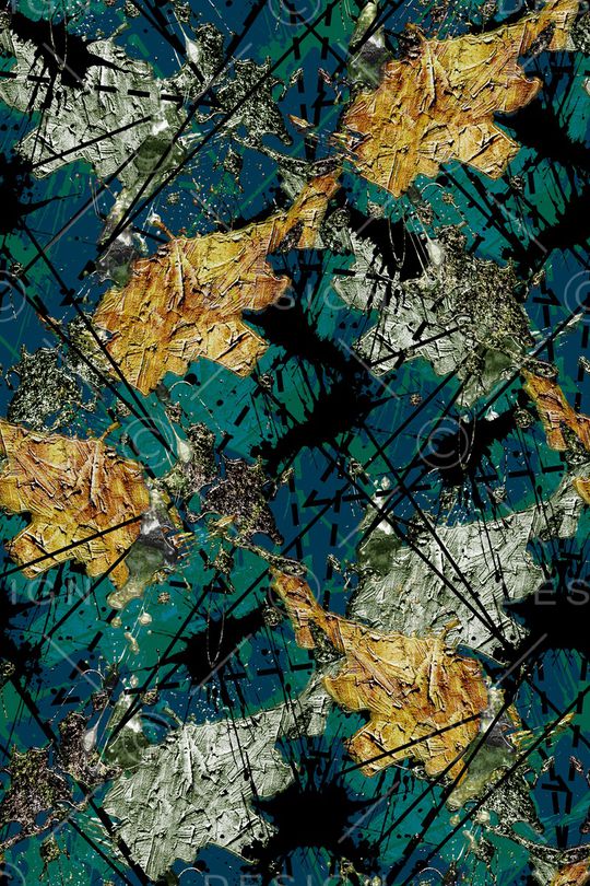 抽象男装印花华亿平台图片