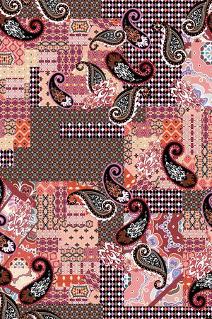 佩斯利印花华亿平台图片