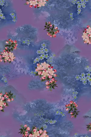 绿植树叶印花华亿平台图片