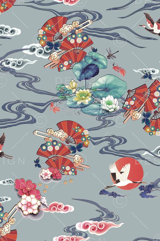 绿植树叶印花华亿平台图片