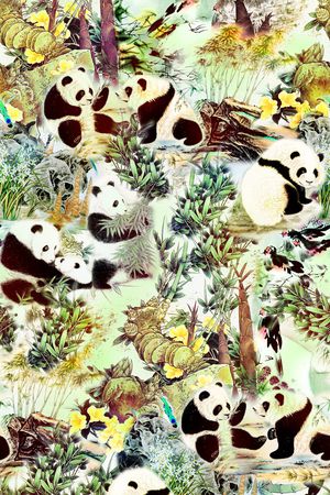 抽象印花华亿平台图片