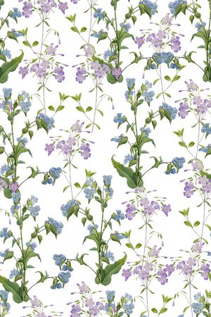 清爽底花卉印花华亿平台图片