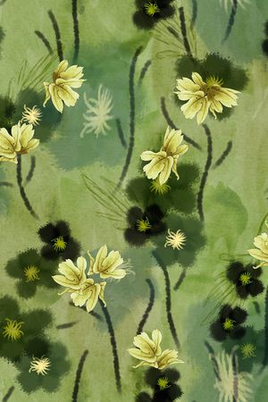 连衣裙印花华亿平台图片