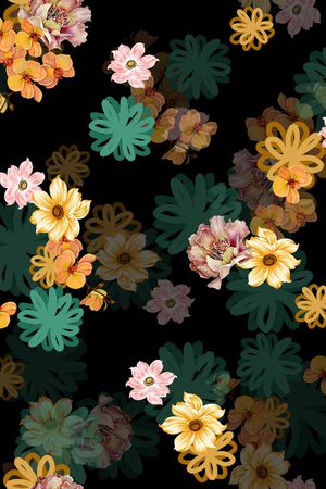 连衣裙印花华亿平台图片