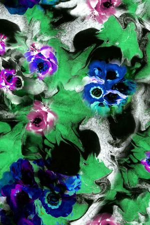 水墨印花华亿平台图片