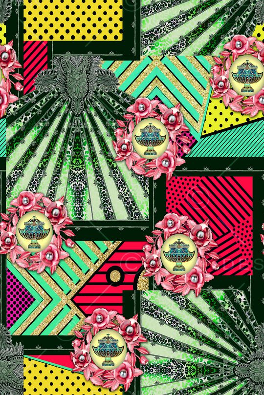 几何印花华亿平台图片