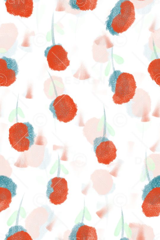 连衣裙印花华亿平台图片