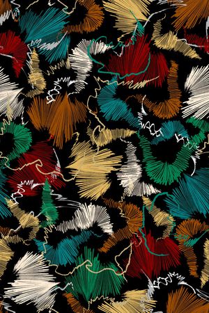 线条印花华亿平台图片