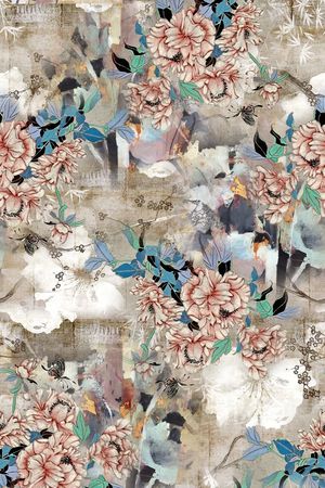 手绘印花华亿平台图片