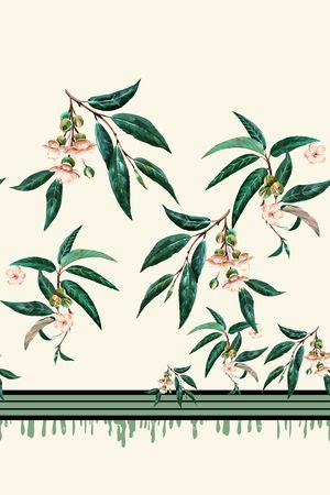 玉兰花印花华亿平台图片