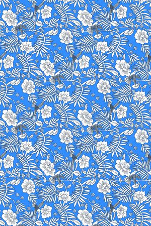 玉兰花印花华亿平台图片