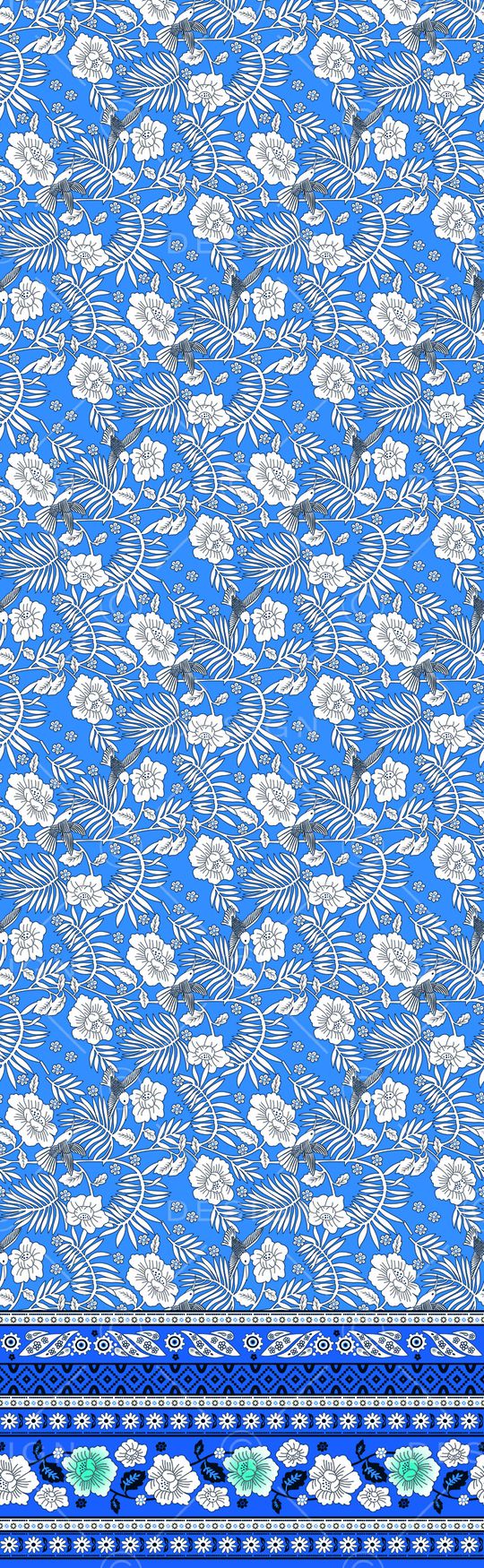 玉兰花印花华亿平台图片