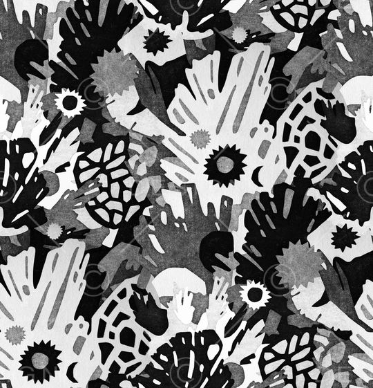 几何花卉印花华亿平台图片