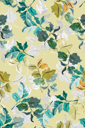 绿植树叶印花华亿平台图片