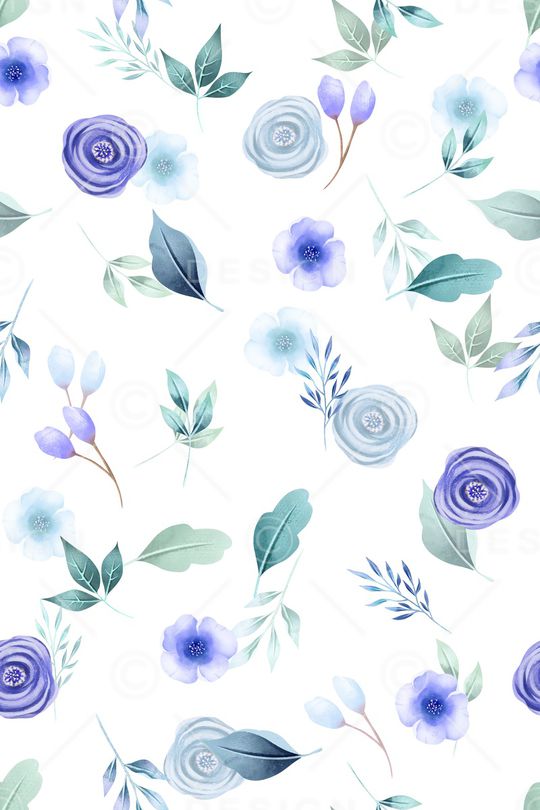 清爽底花卉印花华亿平台图片