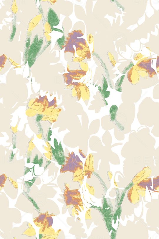 绿植树叶印花华亿平台图片