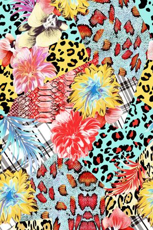 豹纹印花华亿平台图片