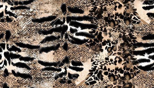 豹纹印花华亿平台图片