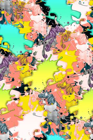 抽象男装印花华亿平台图片